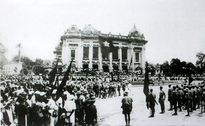 Cách mạng tháng 8 năm 1945. Ảnh tư liệu