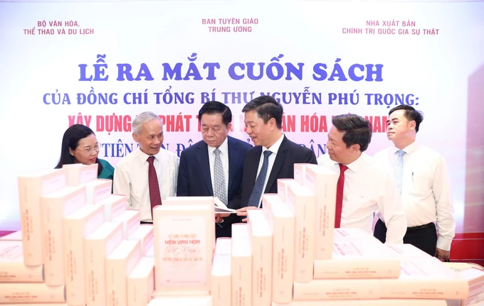 Lễ ra mắt cuốn sách Xây dựng và phát triển nền văn hóa Việt Nam tiên tiến, đậm đà bản sắc dân tộc của Tổng Bí thư Nguyễn Phú Trọng được tổ chức tháng 6-2024